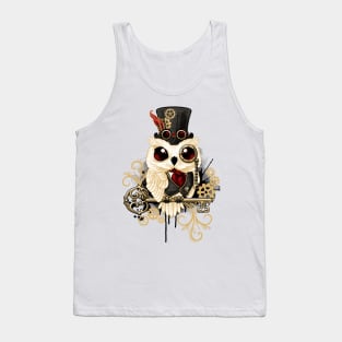 Steampunk owl Tank Top